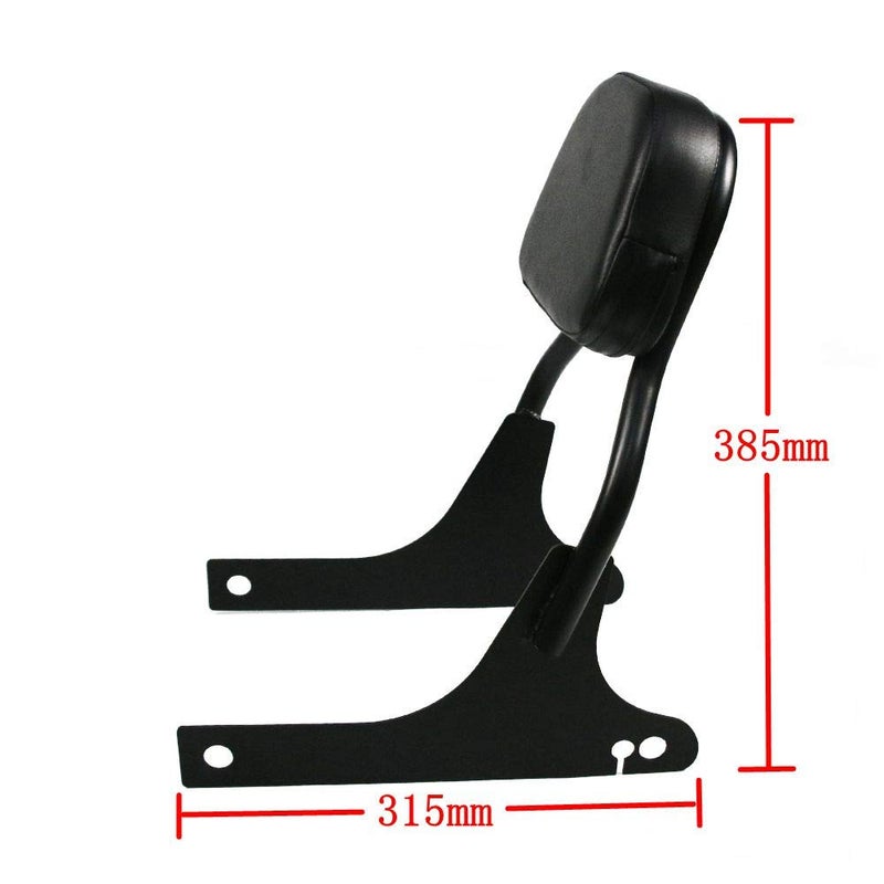 COPART Upright Backrest Pad Sissy Bar for Harley Dyna 2006 Up (A, Dyna Street) - Image 2
